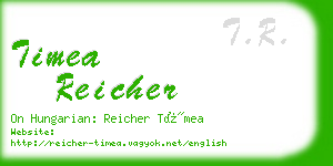 timea reicher business card